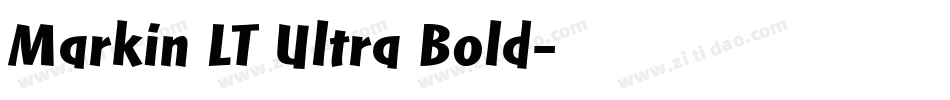 Markin LT Ultra Bold字体转换